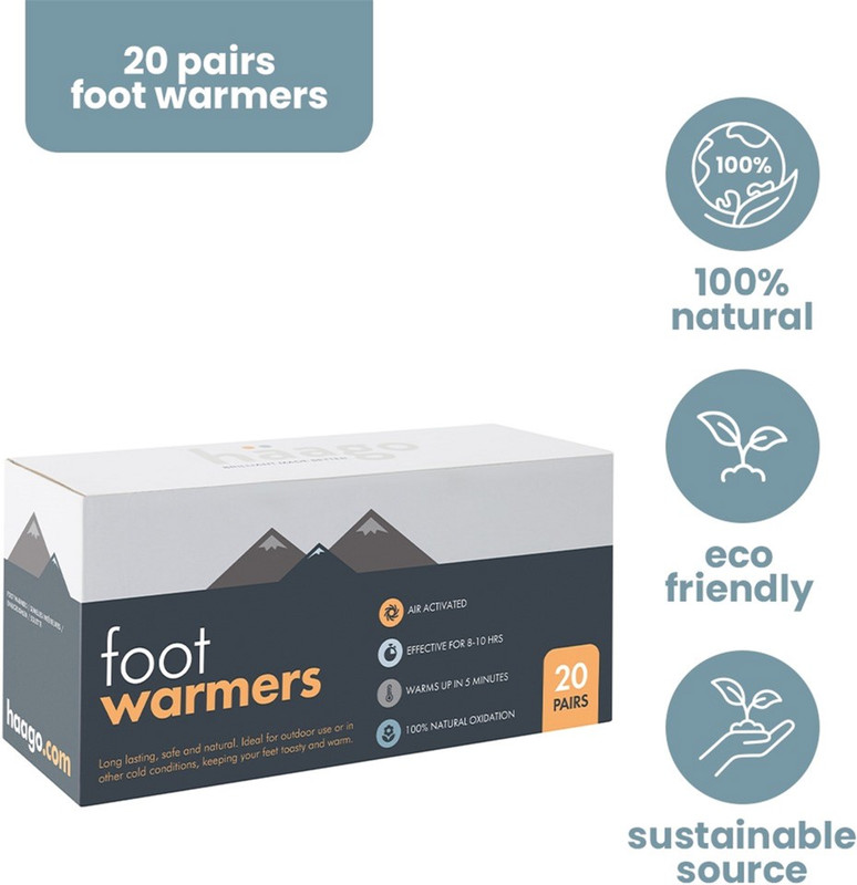 Грілка хімічна HAAGO FOOT WARMERS устілки (M, 39-43) х 20 пар (713153941037)